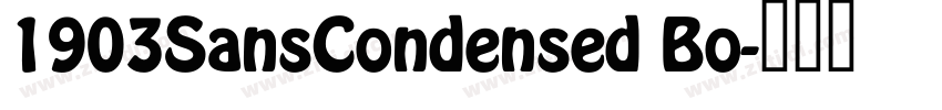 1903SansCondensed Bo字体转换